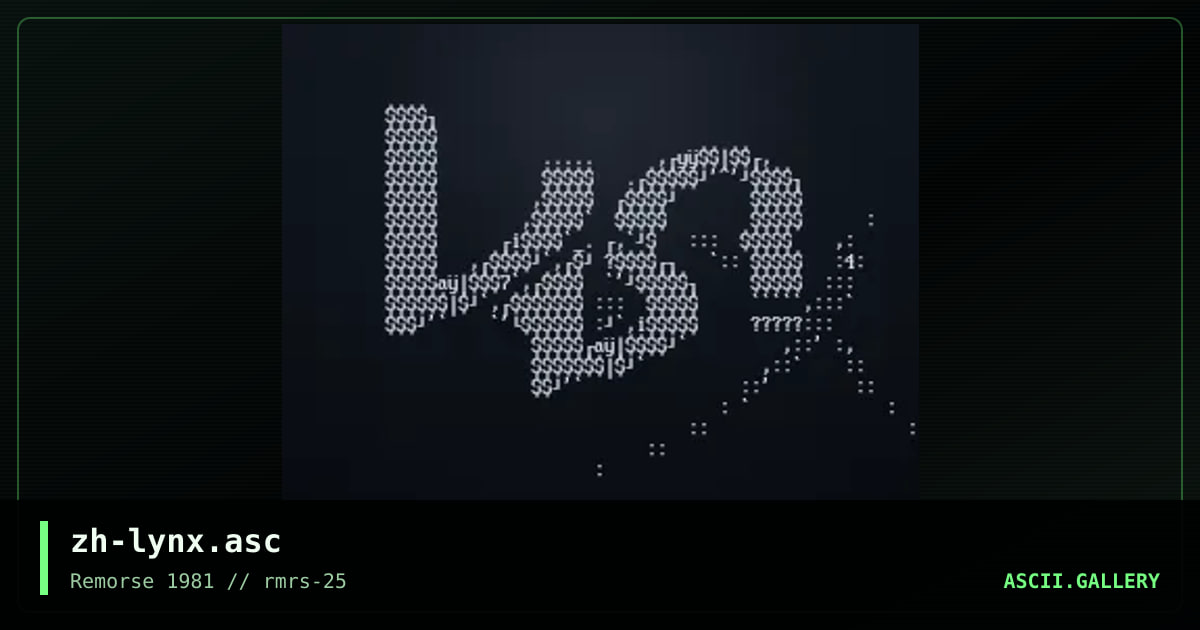 zh-lynx.asc, by zerohour, 1998