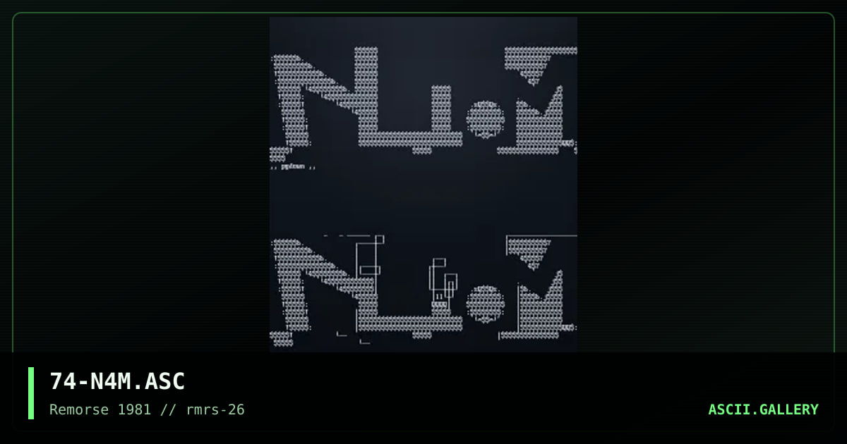 n4m, by discofunk 1974, 1998