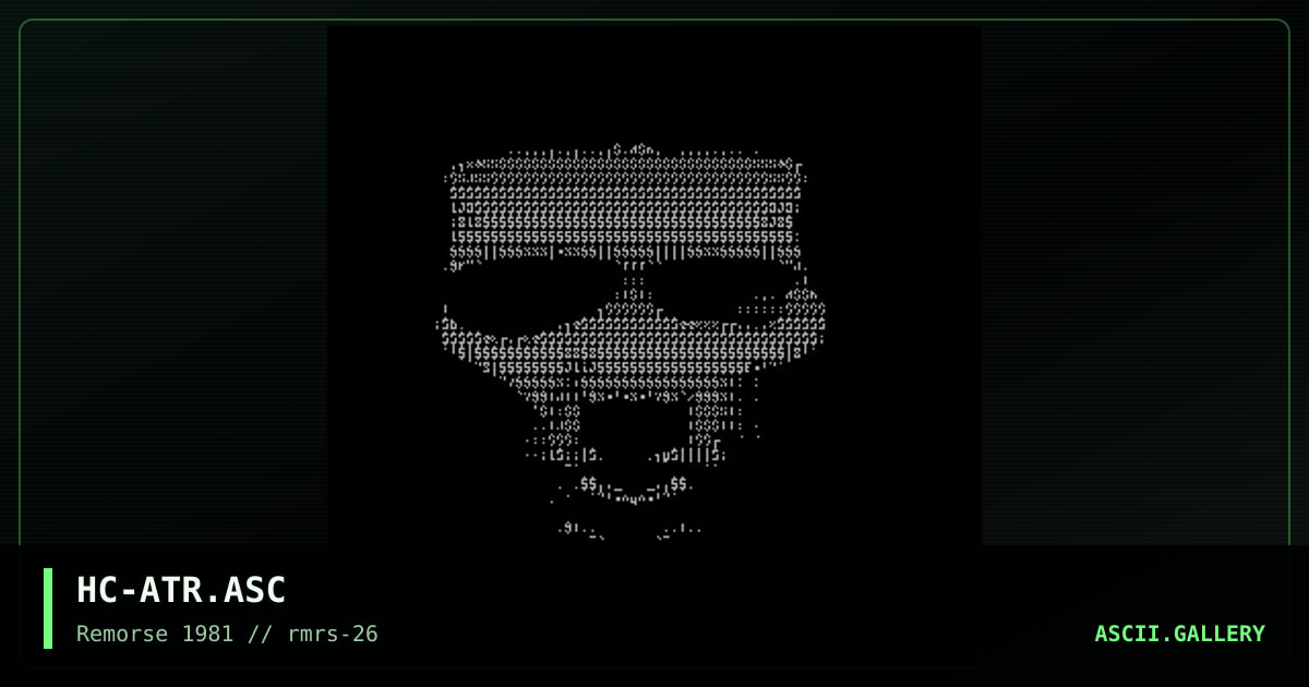 ATR, by hex corrupt, 1998