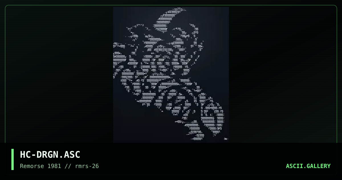 Dragon, by hex corrupt, 1998
