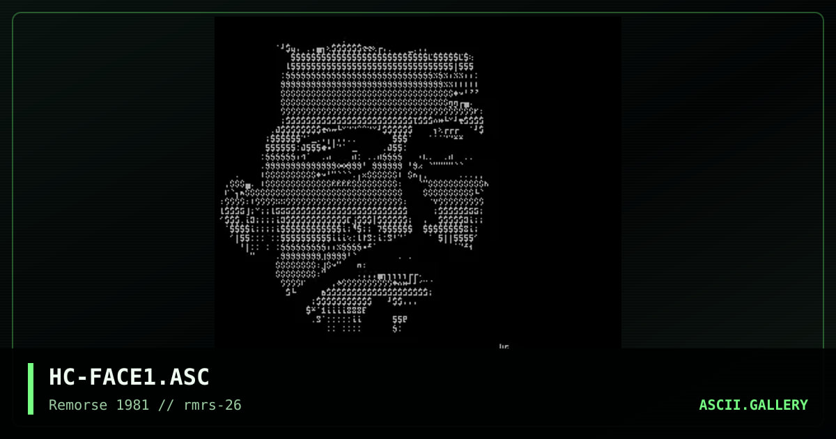 Face 1, by hex corrupt, 1998