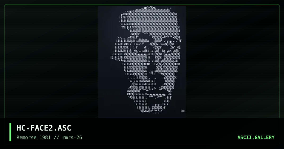 Face 2, by hex corrupt, 1998