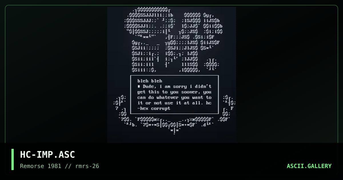 Imp, by hex corrupt, 1998