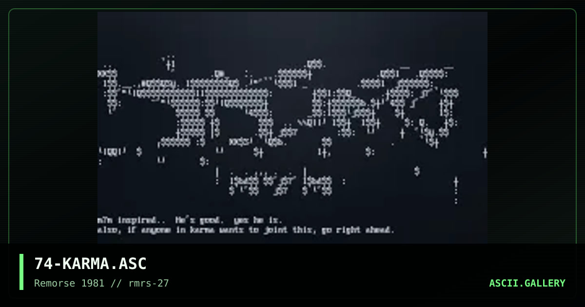 Karma, by discofunk 1974, 1998