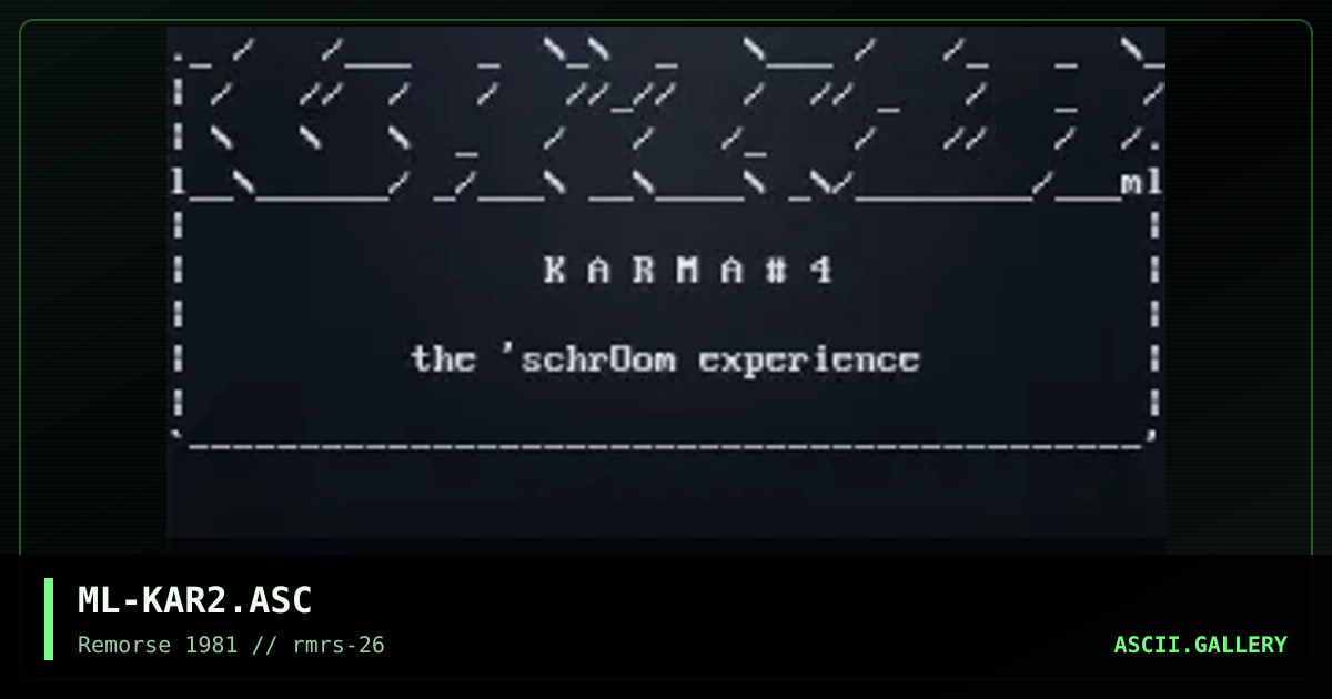 Karma, by mjolnir, 1998