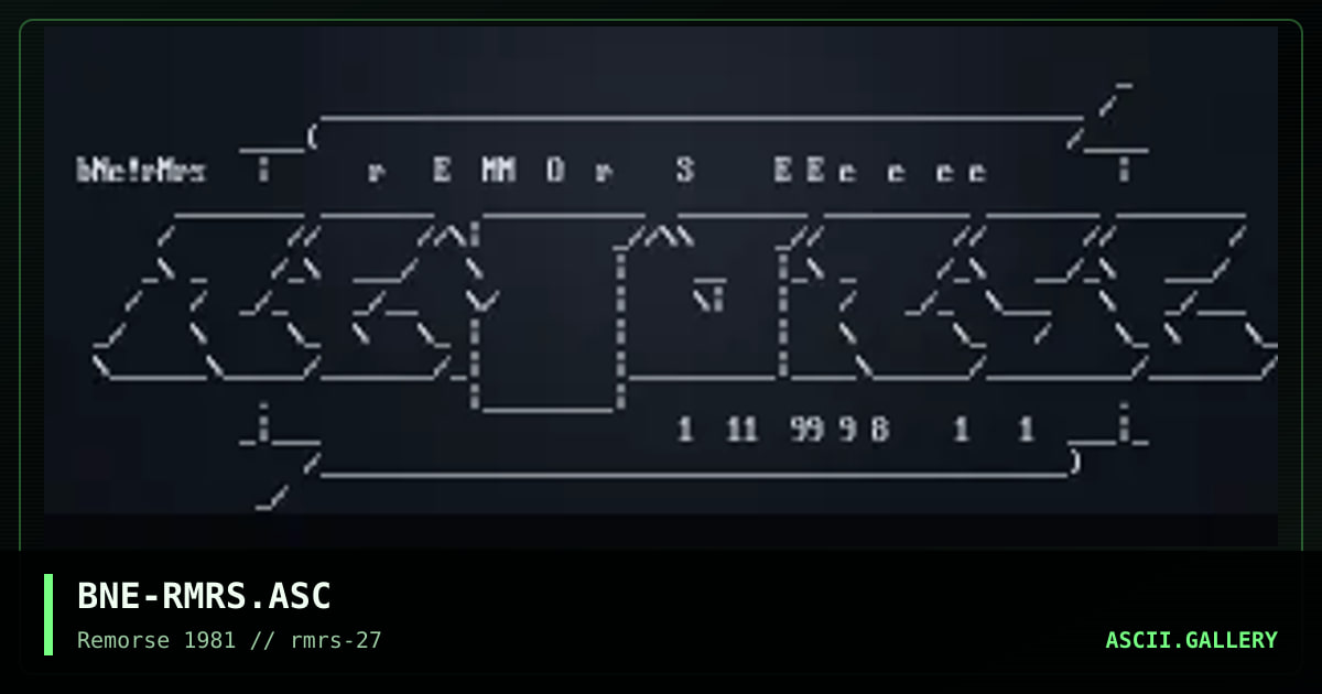 Remorse, by brane, 1998