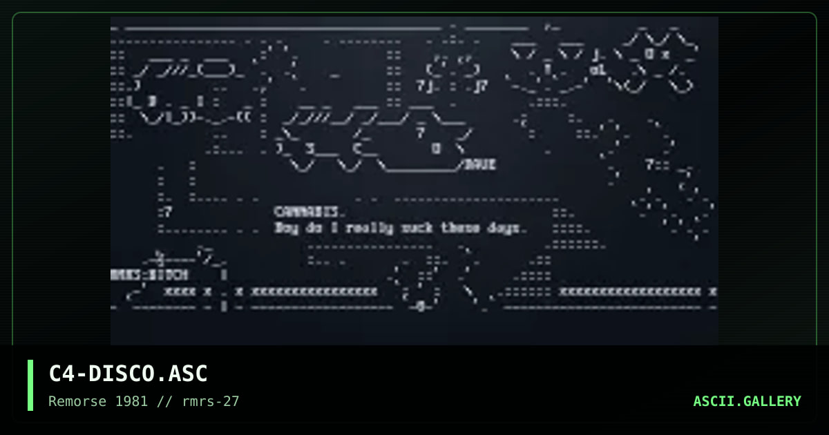 Disco, by cannabis, 1998