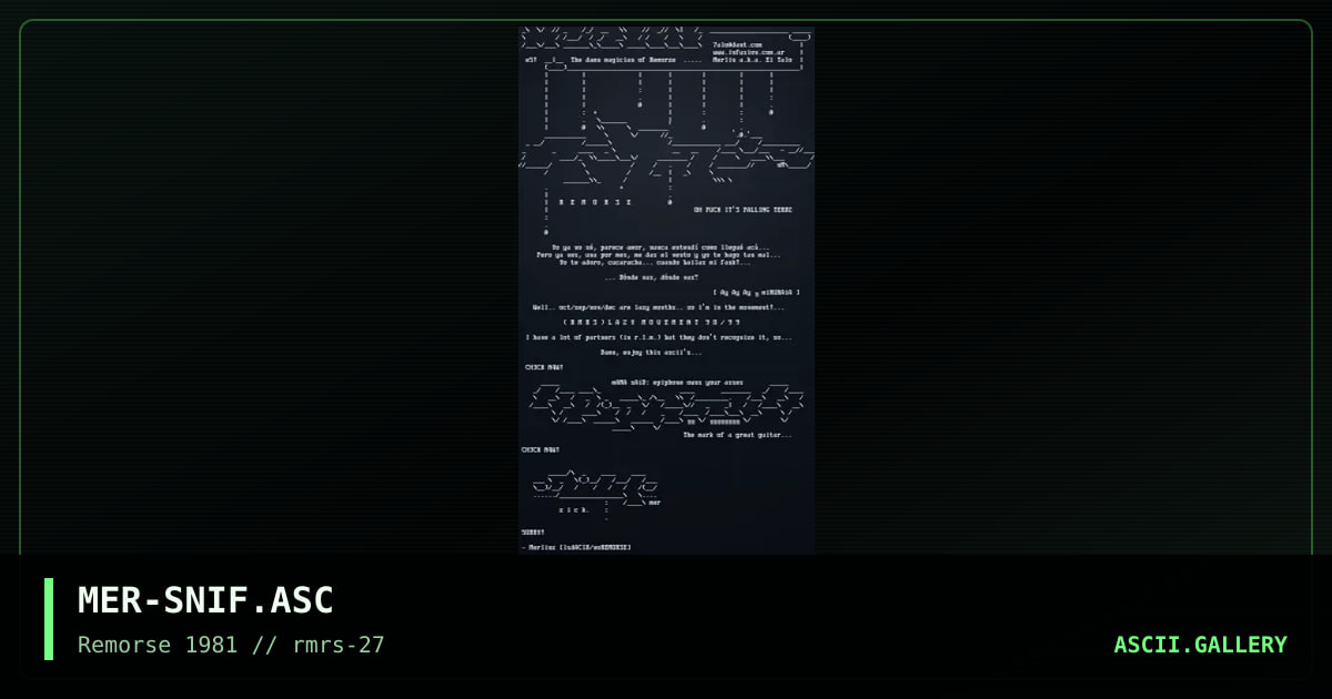 Snif, by merlin, 1998