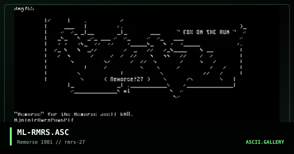 Remorse, by mjolnir, 1998