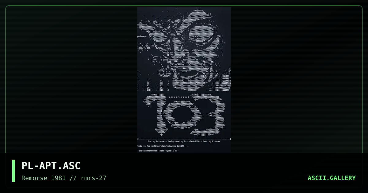 Apt. 103, by palmore, 1998