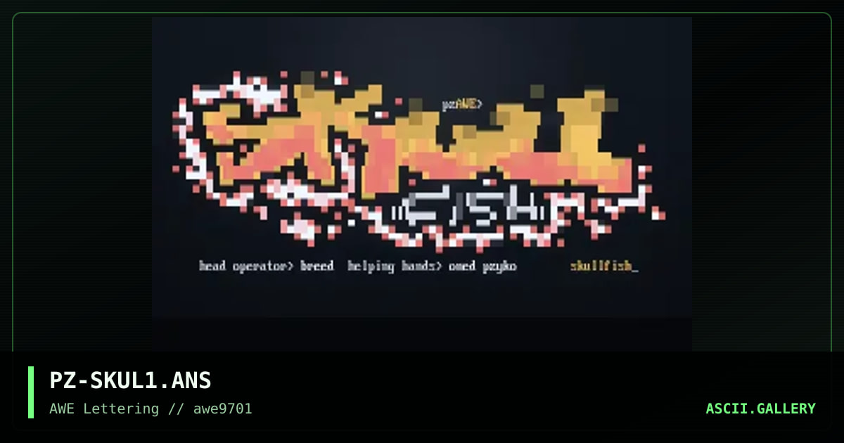 SkullFish, by pzyko, 1997