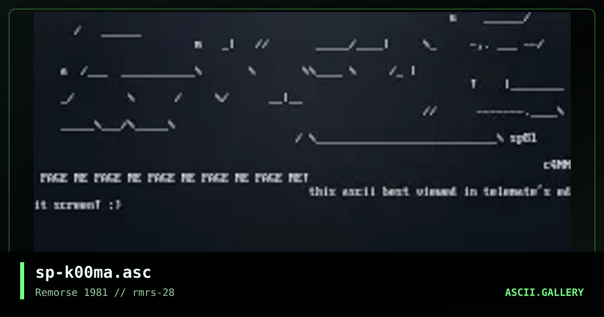 k00ma, by spinsane, 1998