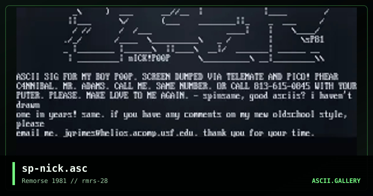 Nick, by spinsane, 1998