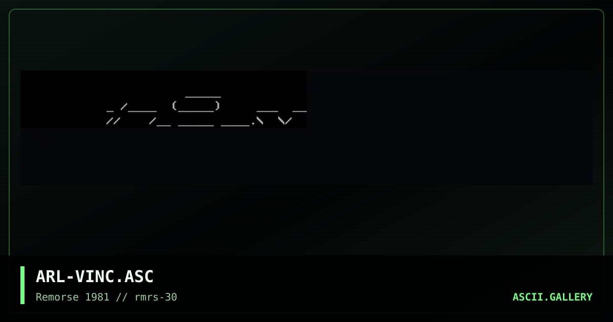 ARL-VINC.ASC, by arlequin, 1999