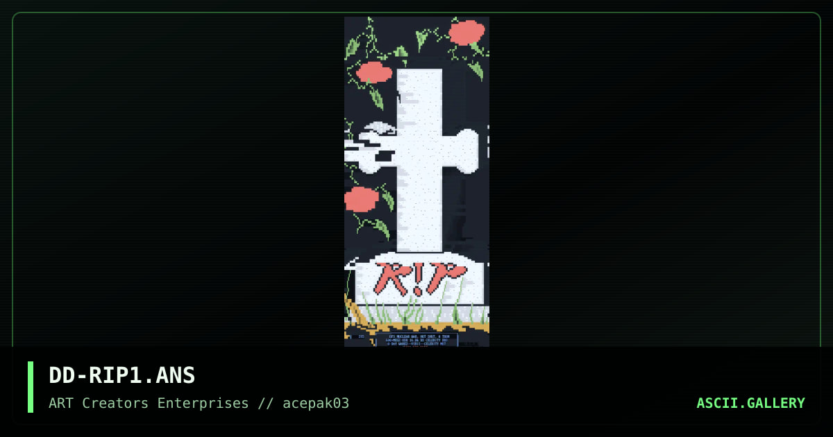 DD-RIP1.ANS, by demented demon, 1993
