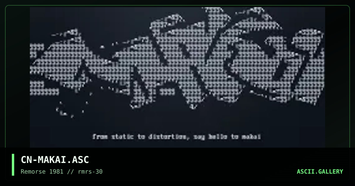 CN-MAKAI.ASC, by cain, 1999