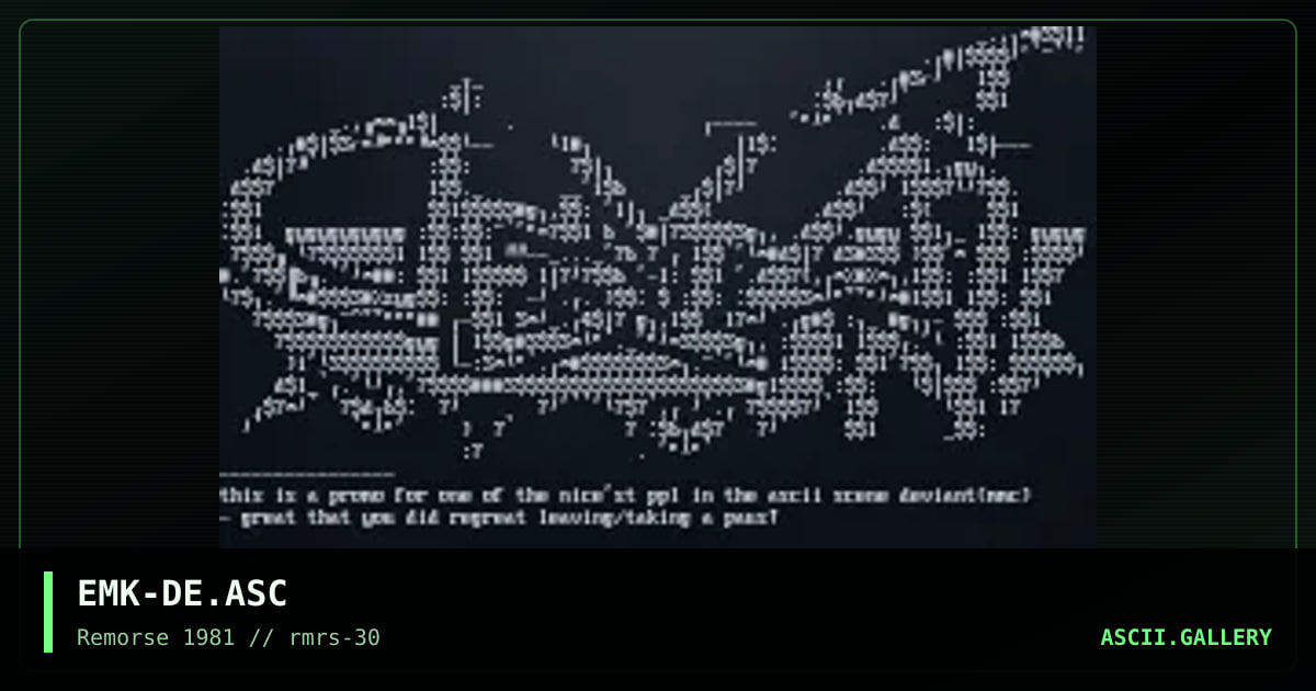 EMK-DE.ASC, by emok, 1999