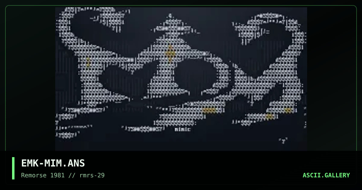 mimic, by emok, 1999