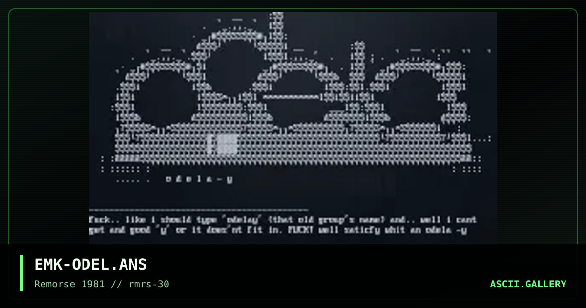 EMK-ODEL.ANS, by emok, 1999