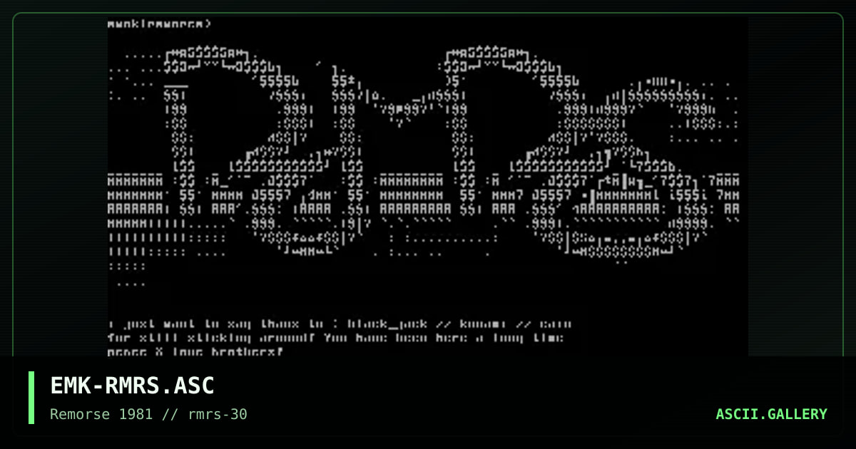 EMK-RMRS.ASC, by emok, 1999