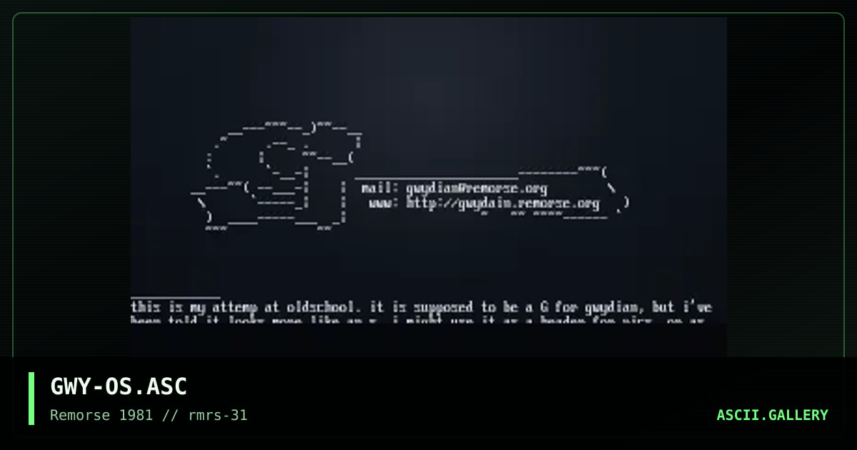 oldschool?, by gwydian, 1999