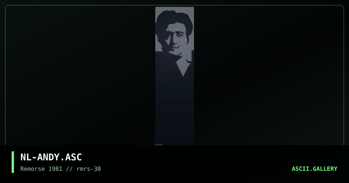 Andy Kaufman (portrait), by nahal, 1999