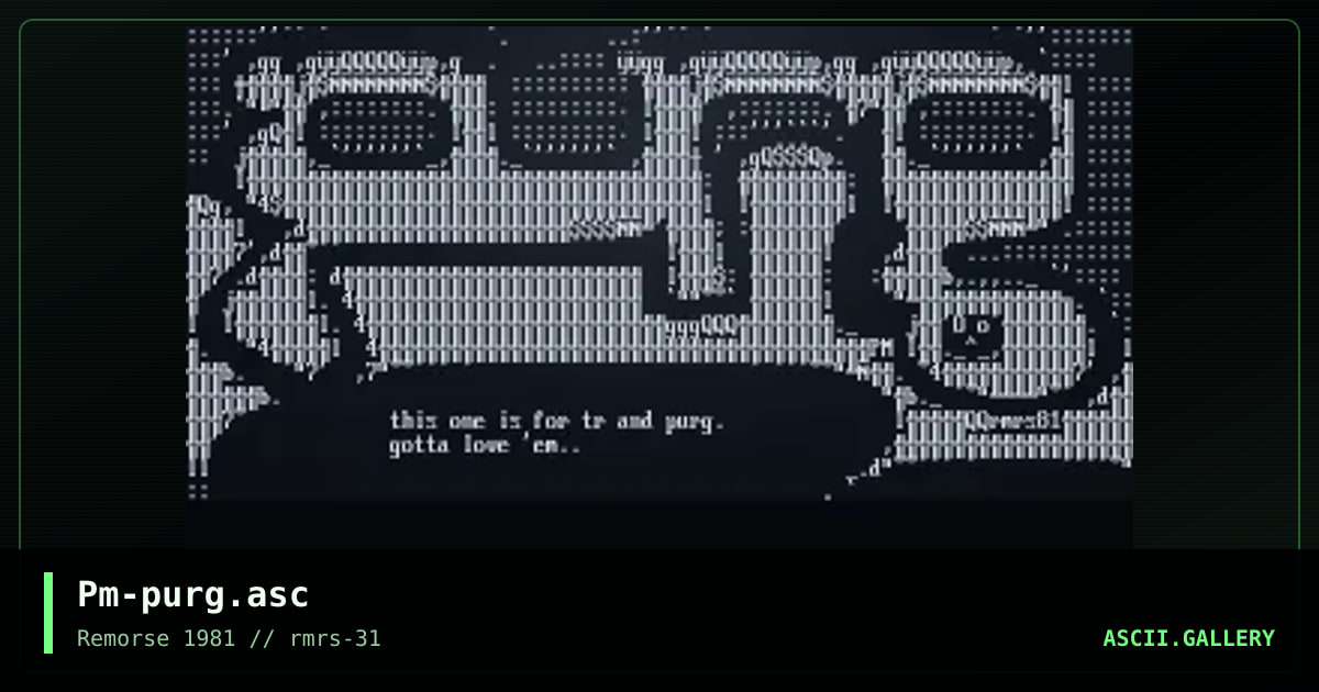 Purg, by polymorph, 1999
