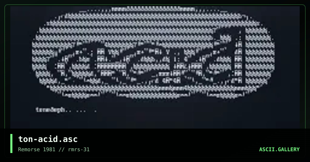 acid, by tonedeph, 1999