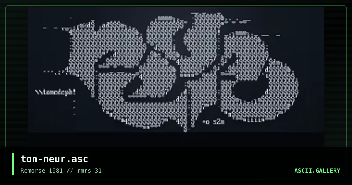 neuro, by tonedeph, 1999