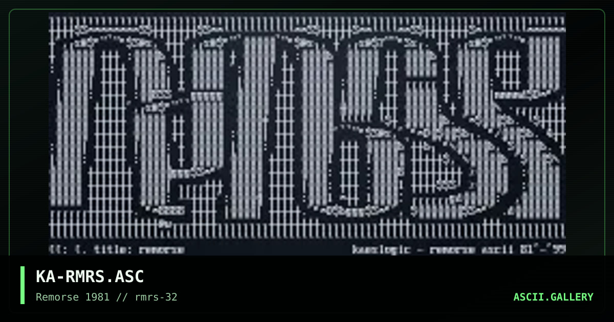 Remorse, by kaeslogic, 1999