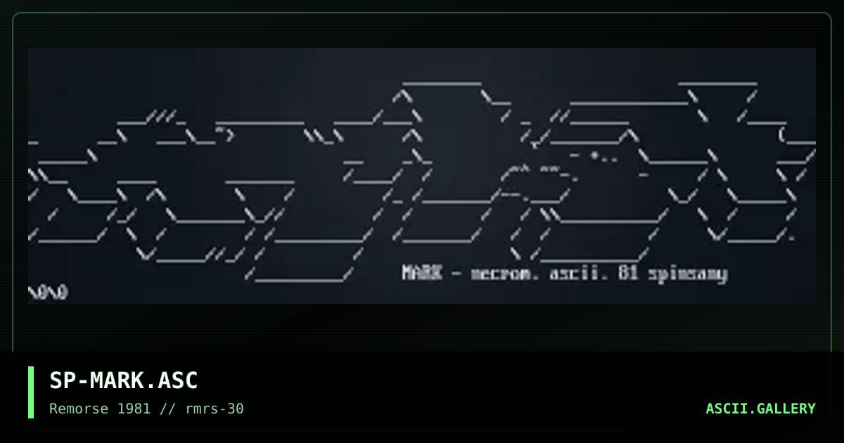 SP-MARK.ASC, by spinsane, 1999