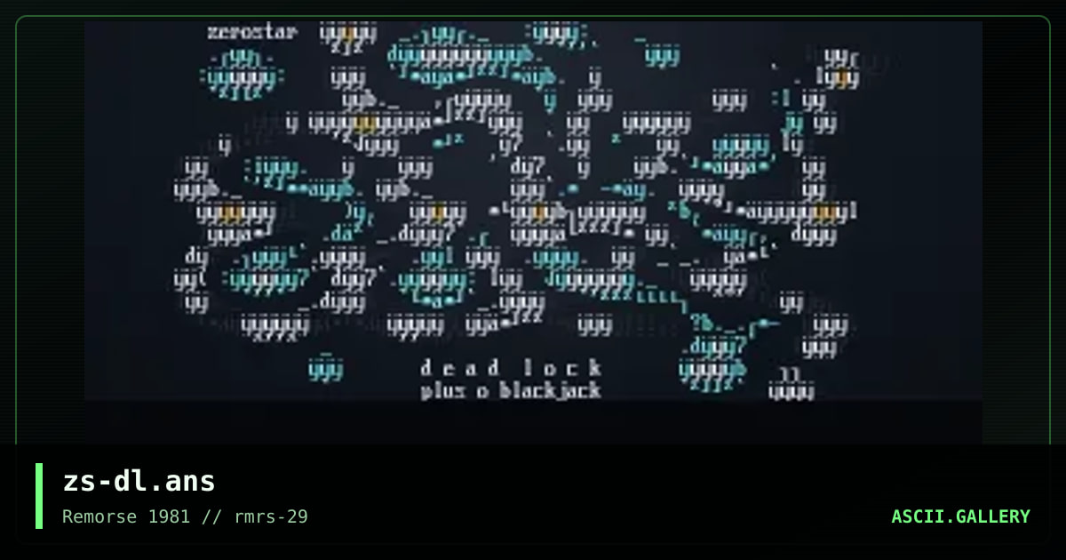 Dead Lock, by zerostar, 1999