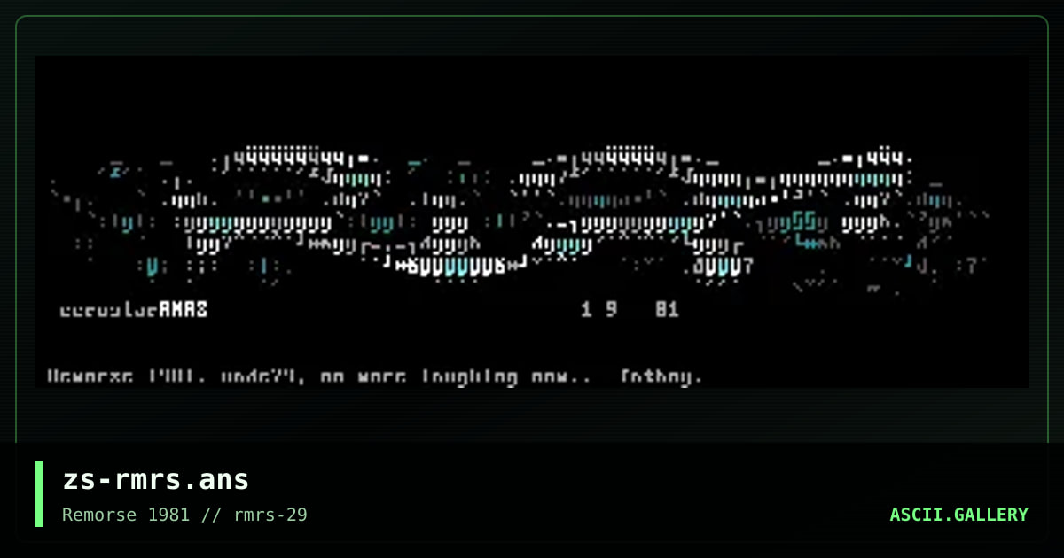 Remorse, by zerostar, 1999