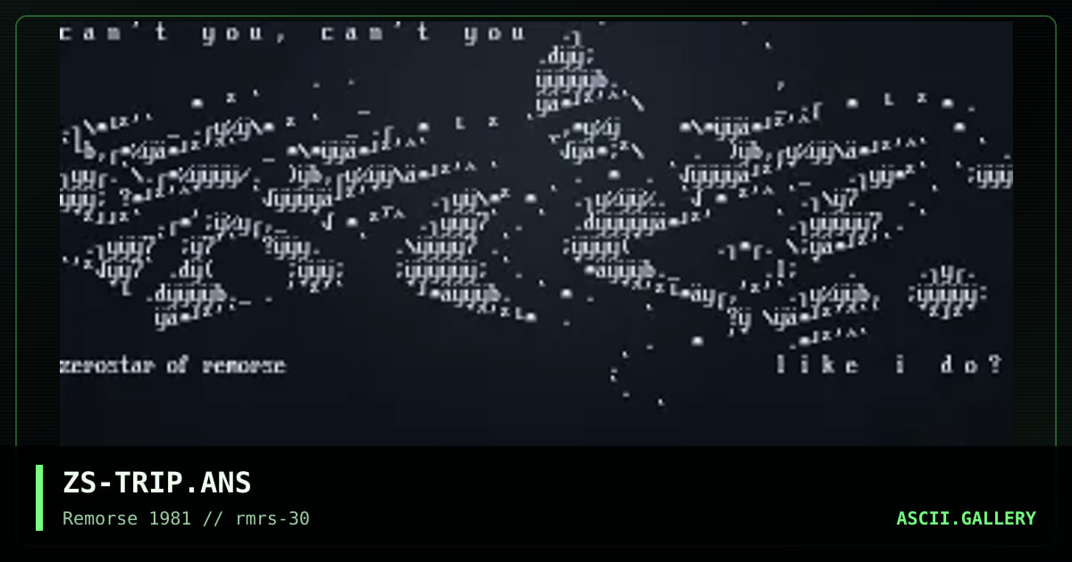 ZS-TRIP.ANS, by zerostar, 1999