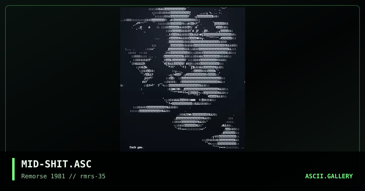 MID-SHIT.ASC, by mydknight, 1999
