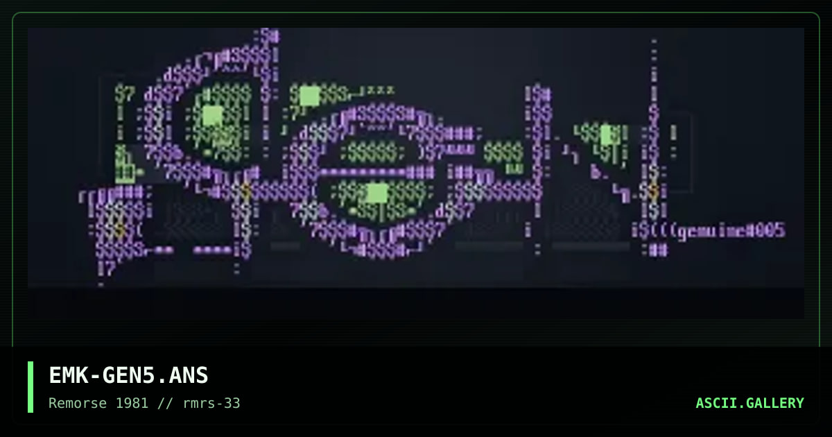 Genuine, by emok, 1999
