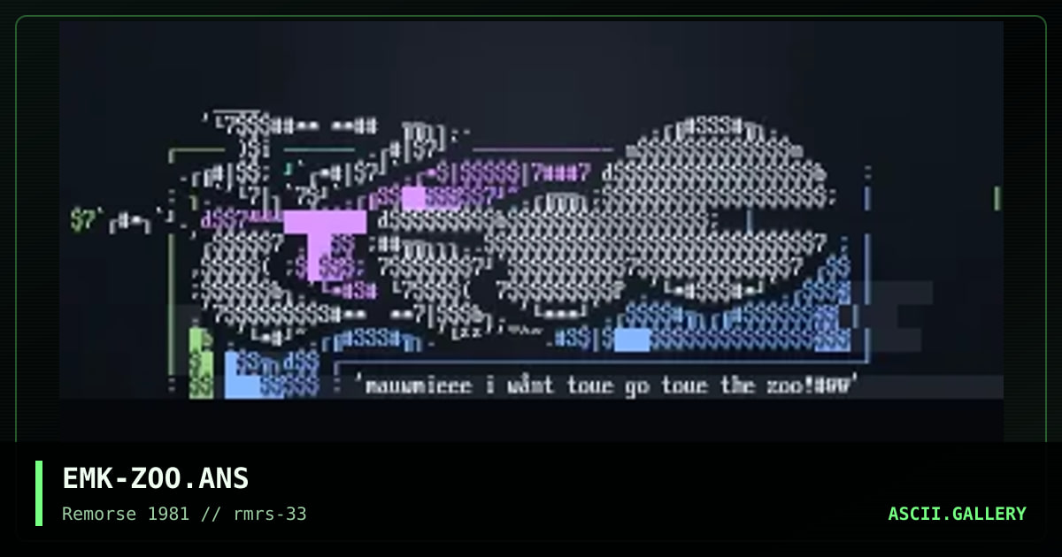 Zoo, by emok, 1999