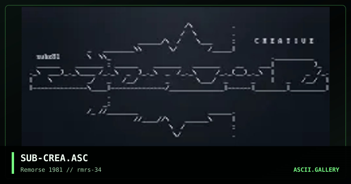 Creative, by subsonic, 1999