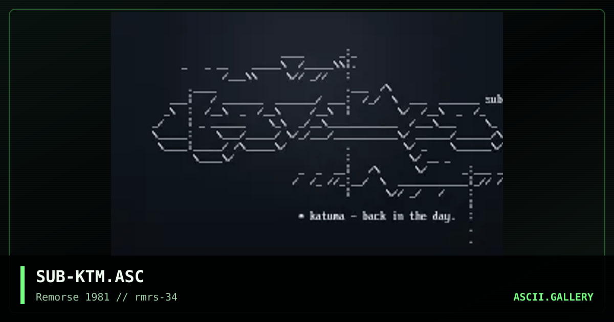 Katuma, by subsonic, 1999