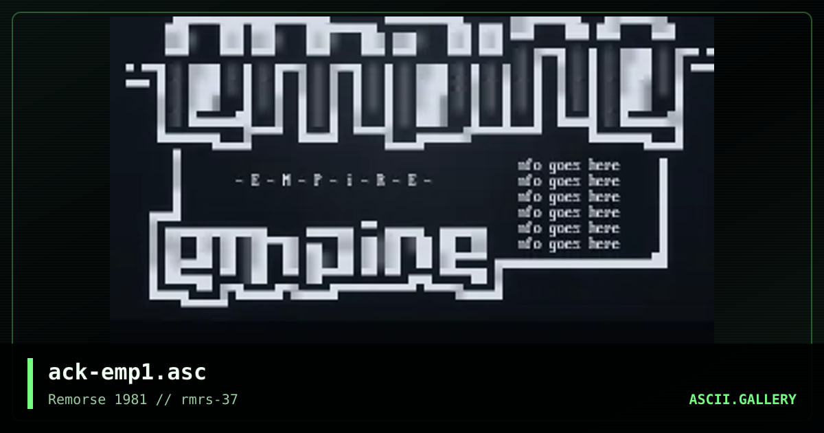 empire, by ack, 2000
