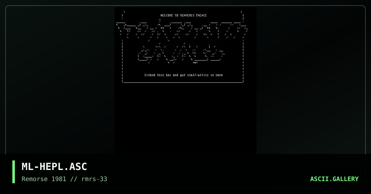 Heavenly Palace, by mjolnir, 1999