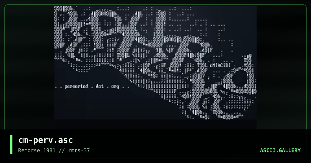 perverted, by computer man, 2000