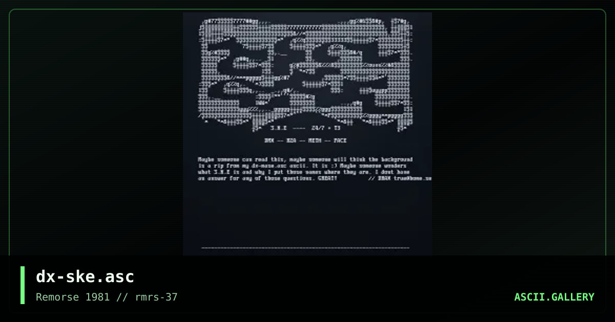 s.k.e., by drax, 2000