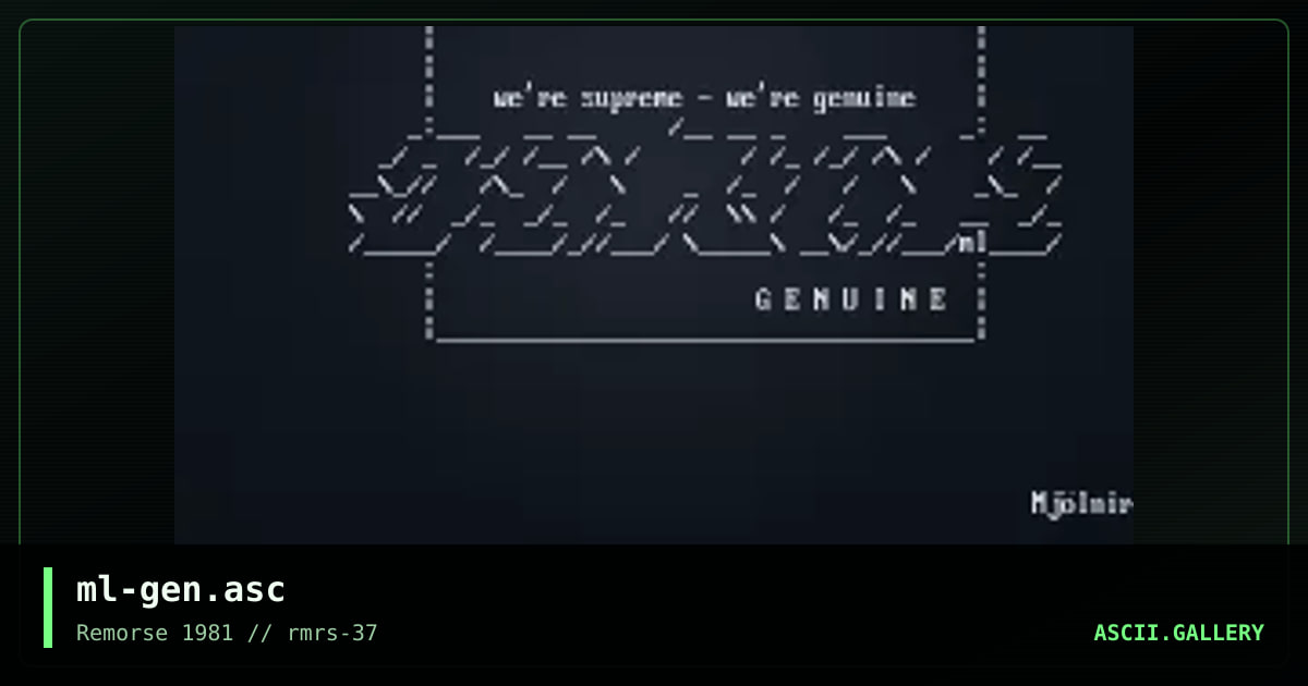 genuine, by mjolnir, 2000
