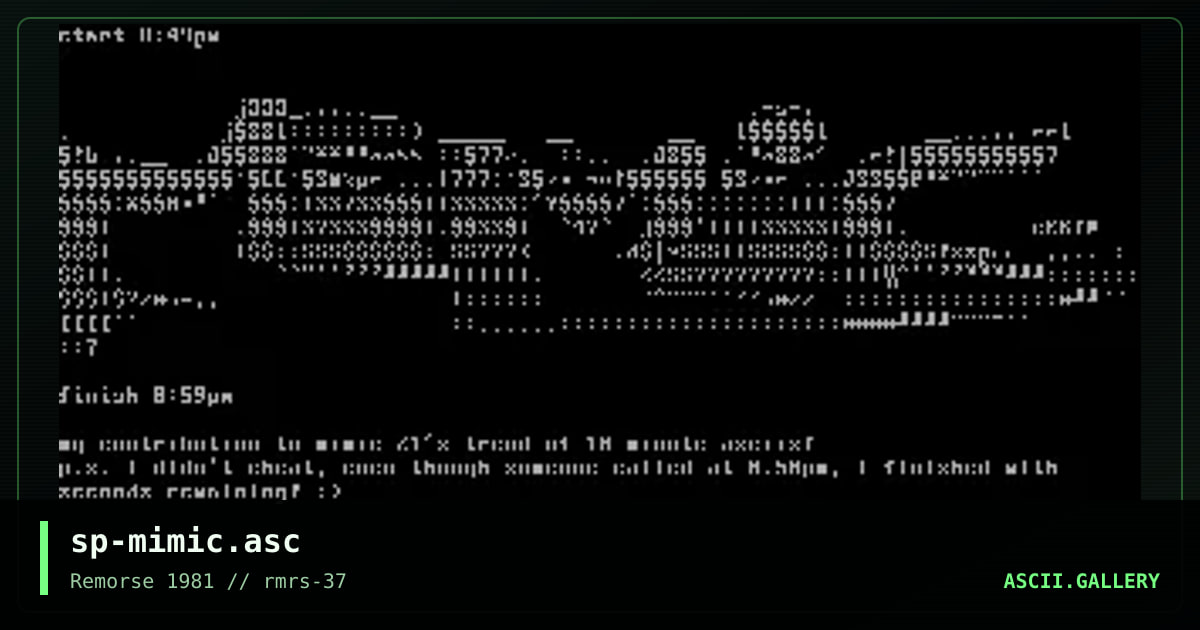 mimic, by spinsane, 2000