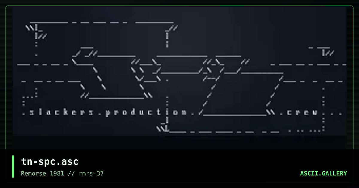 slackers production crew, by tzeentch, 2000