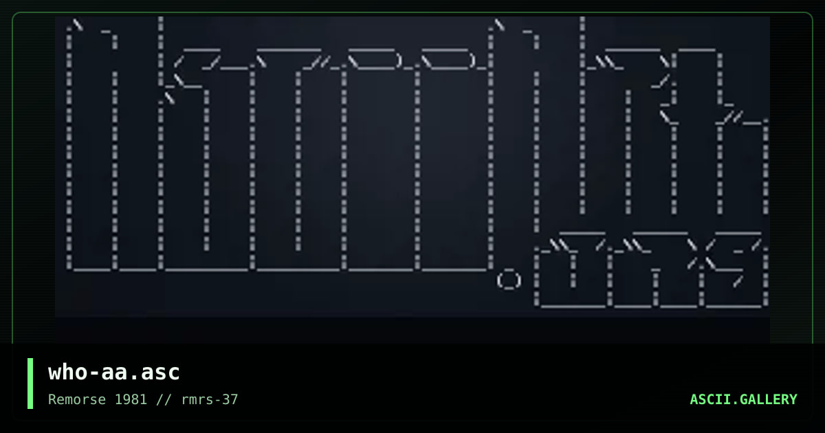asciiart.ans, by whodini, 2000
