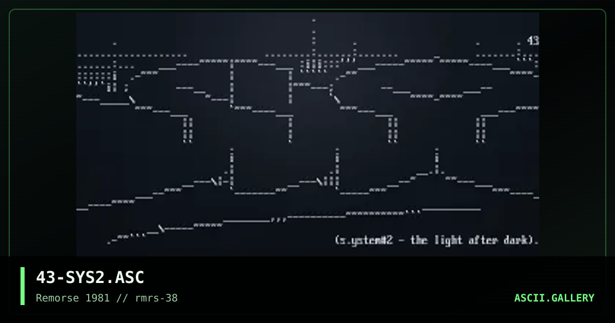 43-SYS2.ASC, by aesthetic, 2000