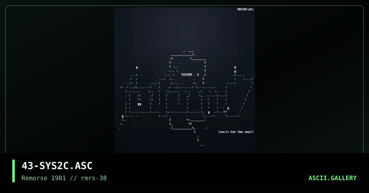 sys2, by aesthetic, 2000