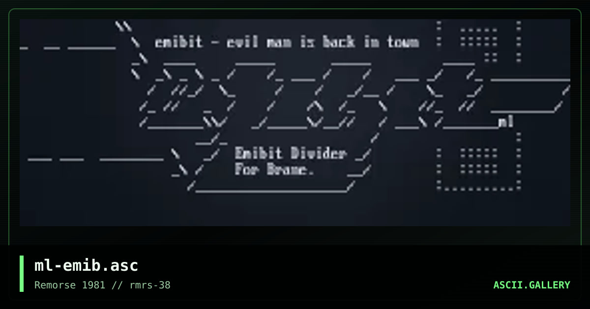ml-emib.asc, by mjolnir, 2000